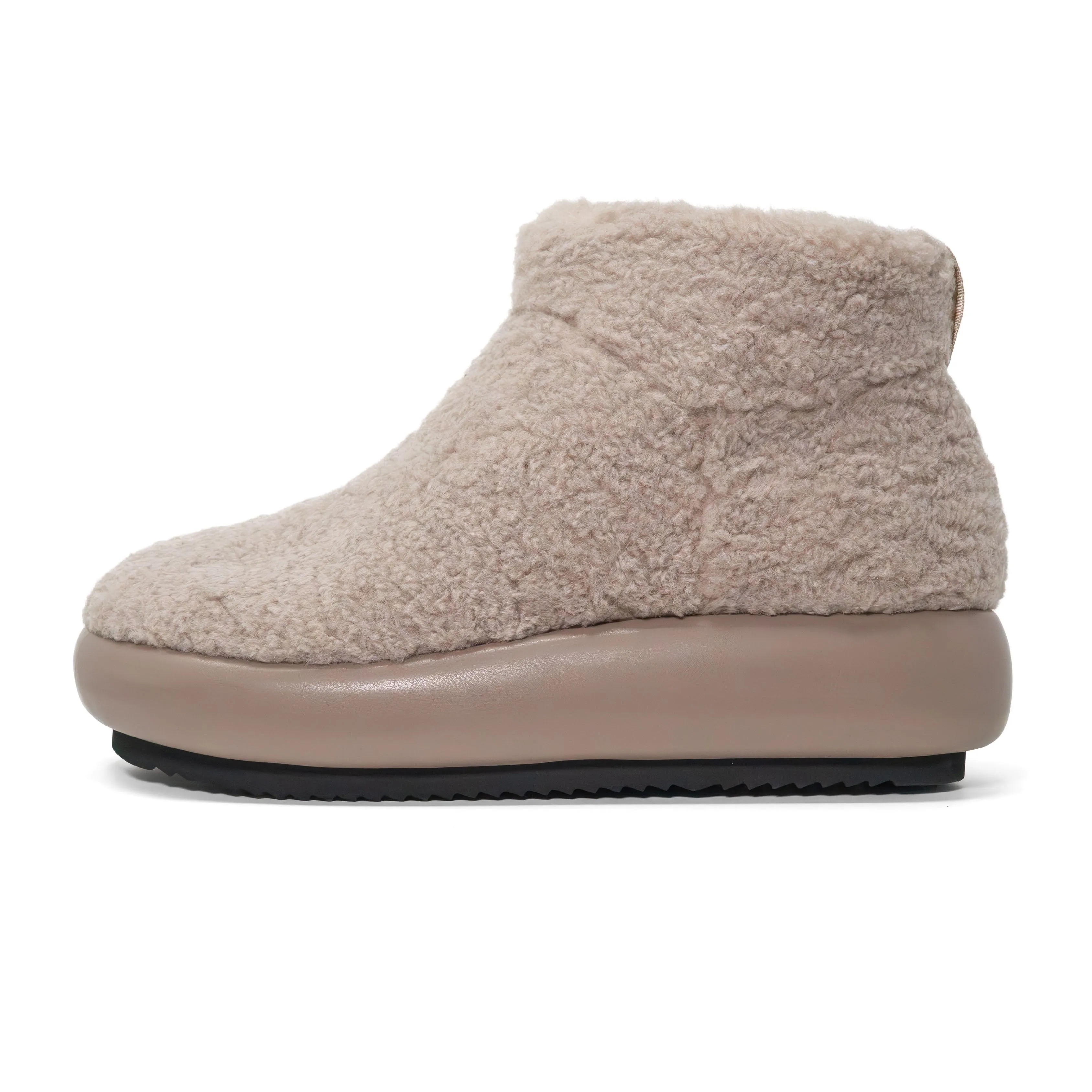 ROAM FUZZY MAGIC MOON BOOTIE CEMENT FAUX SHEARLING