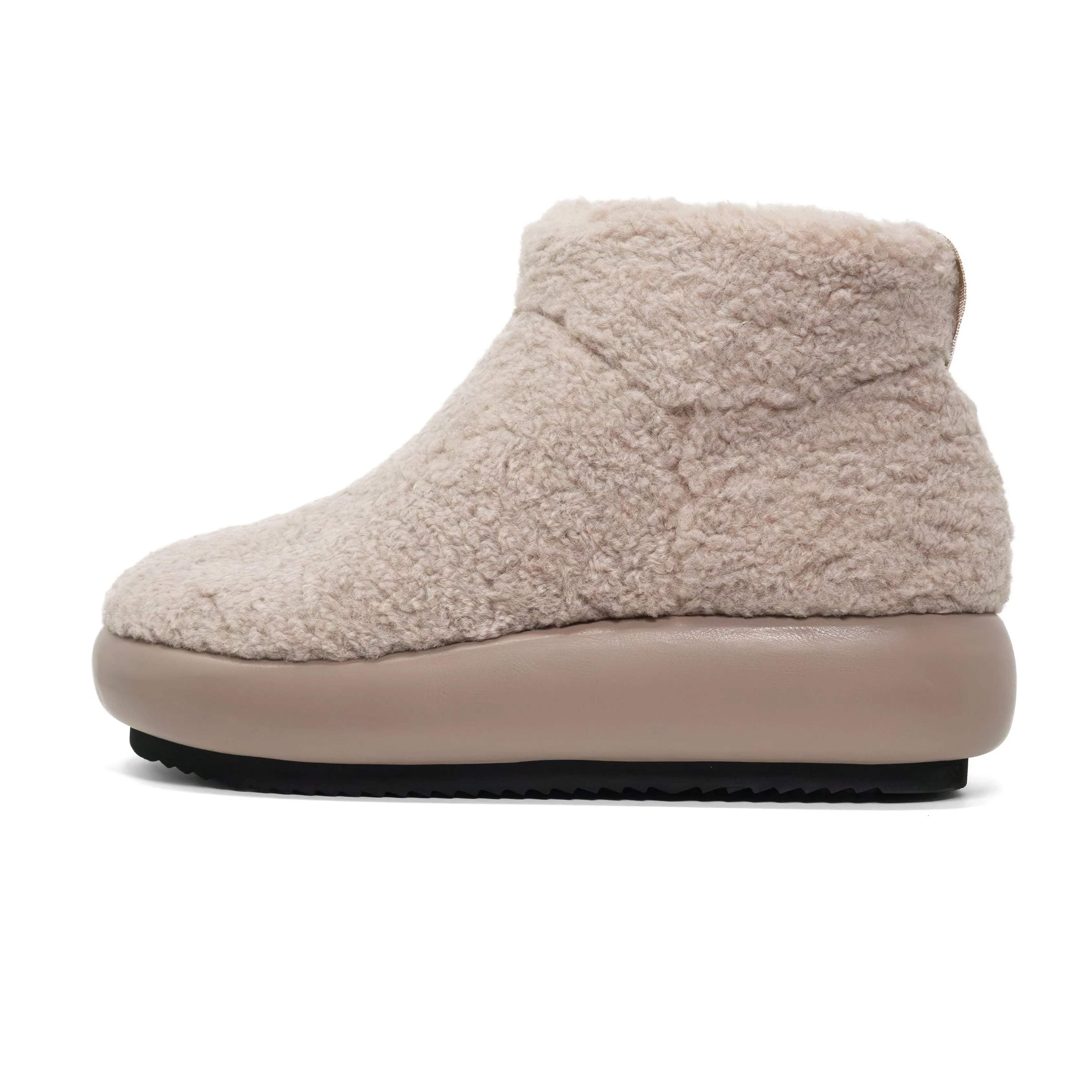 ROAM FUZZY MAGIC MOON BOOTIE CEMENT FAUX SHEARLING