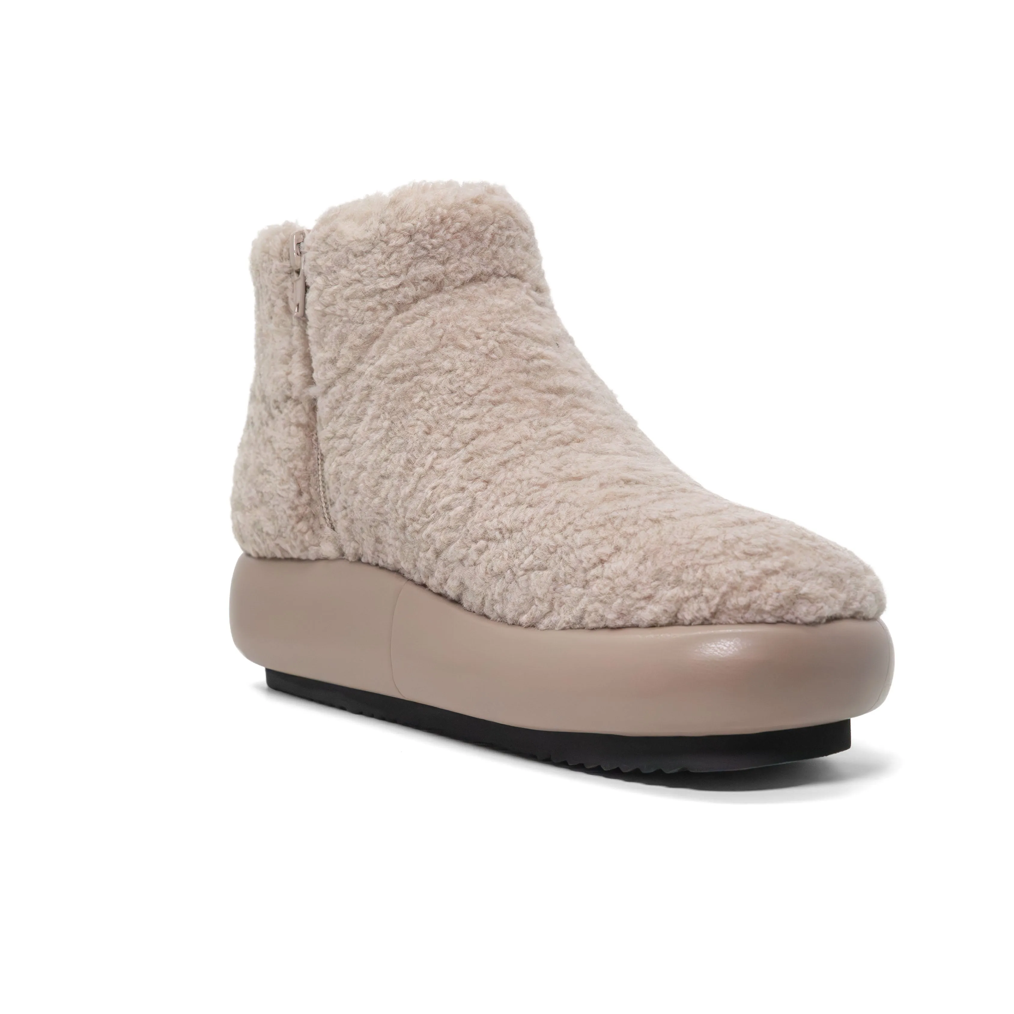ROAM FUZZY MAGIC MOON BOOTIE CEMENT FAUX SHEARLING
