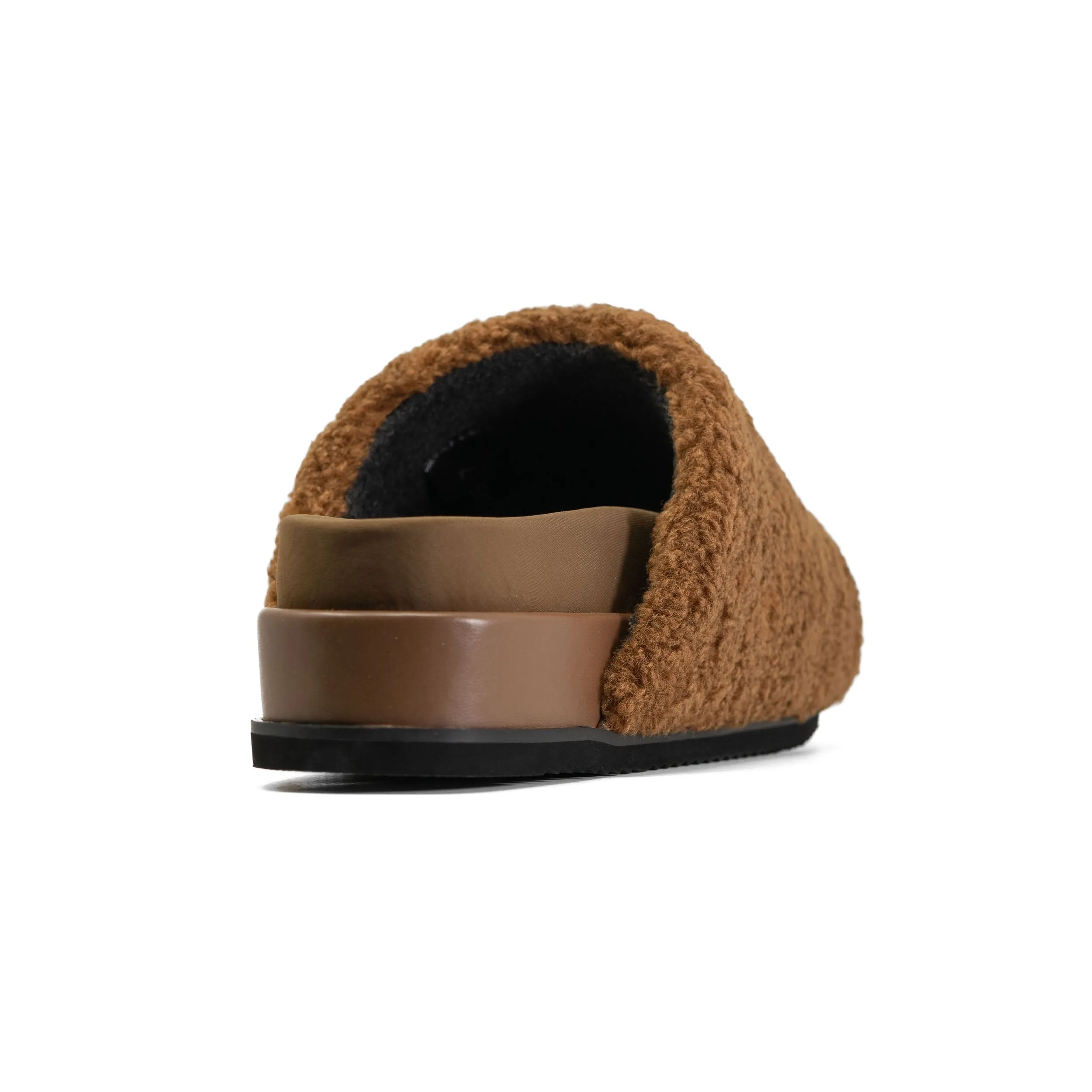 ROAM FUZZY STACK PLATFORM COGNAC FAUX SHEARLING