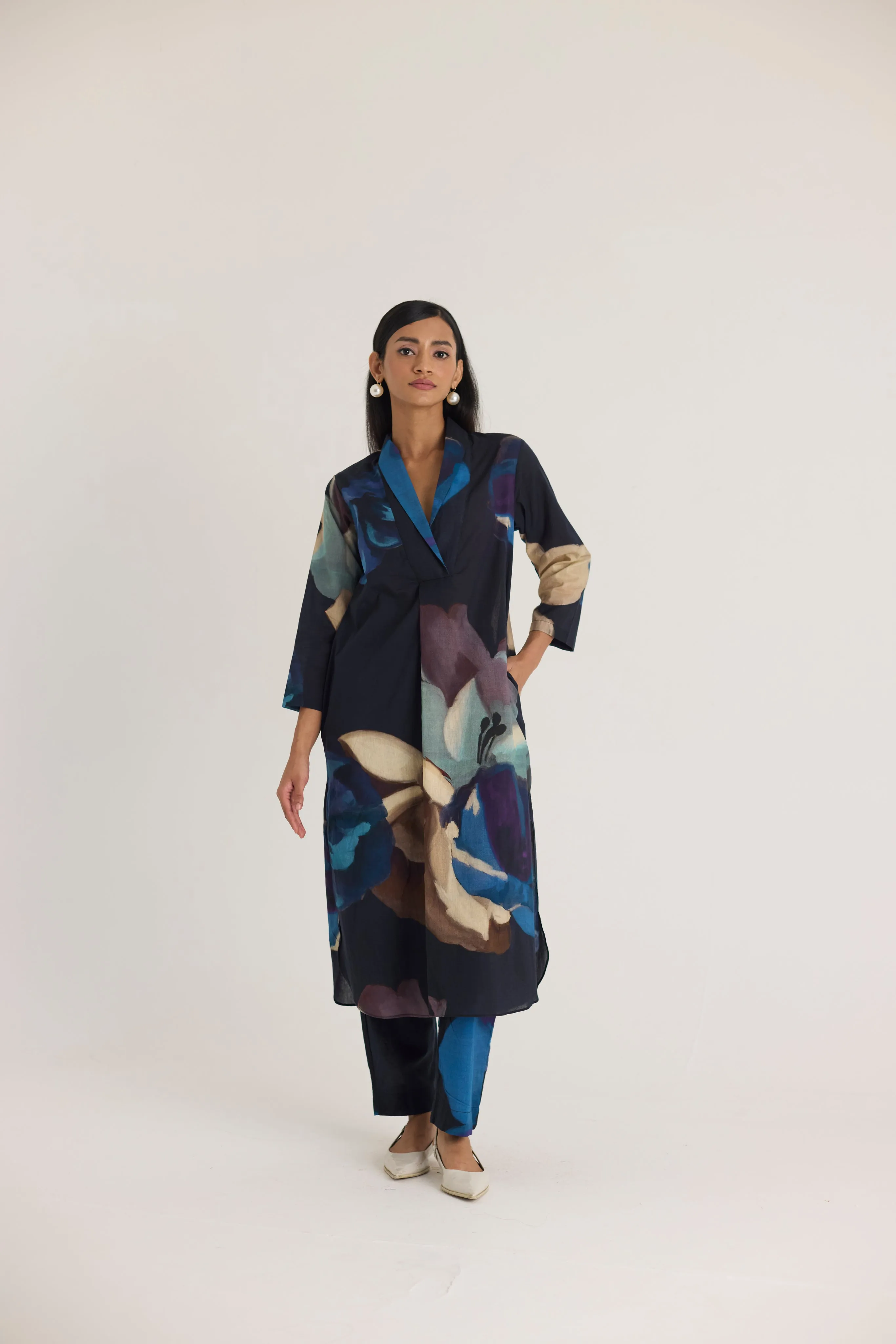Rocco Shawl Collar Kurta Set