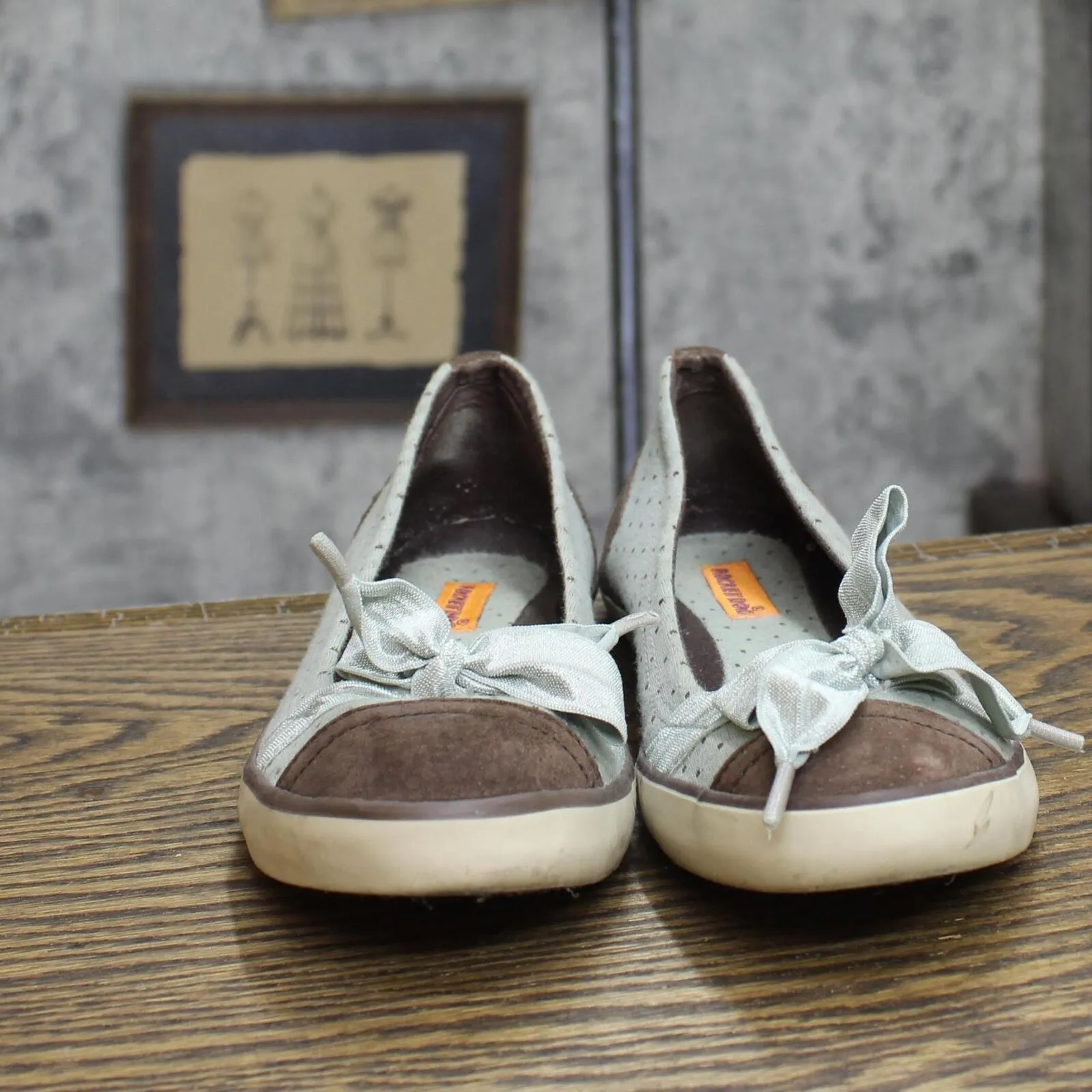 Rocket Dog Womens Vintage Candyshop Bow Flats 167415e1f7adb8 Brown / Gray 6.5M