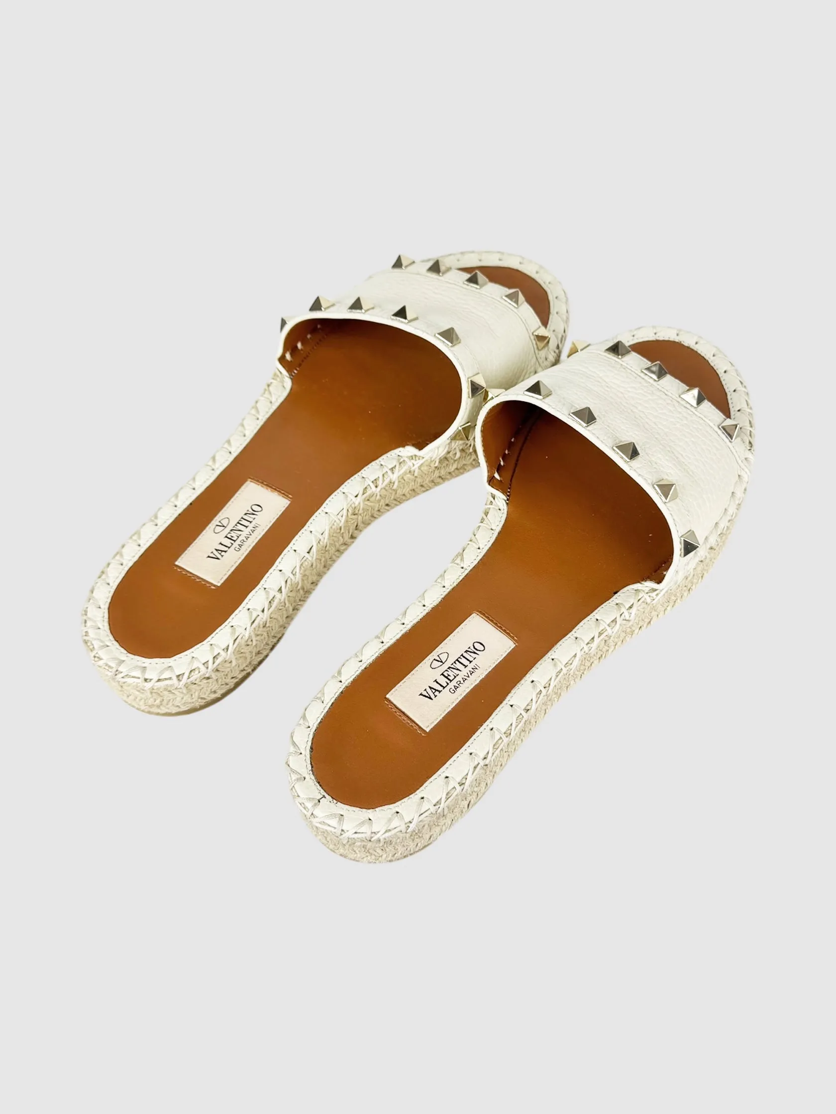 Rockstud Flatform Espadrilles