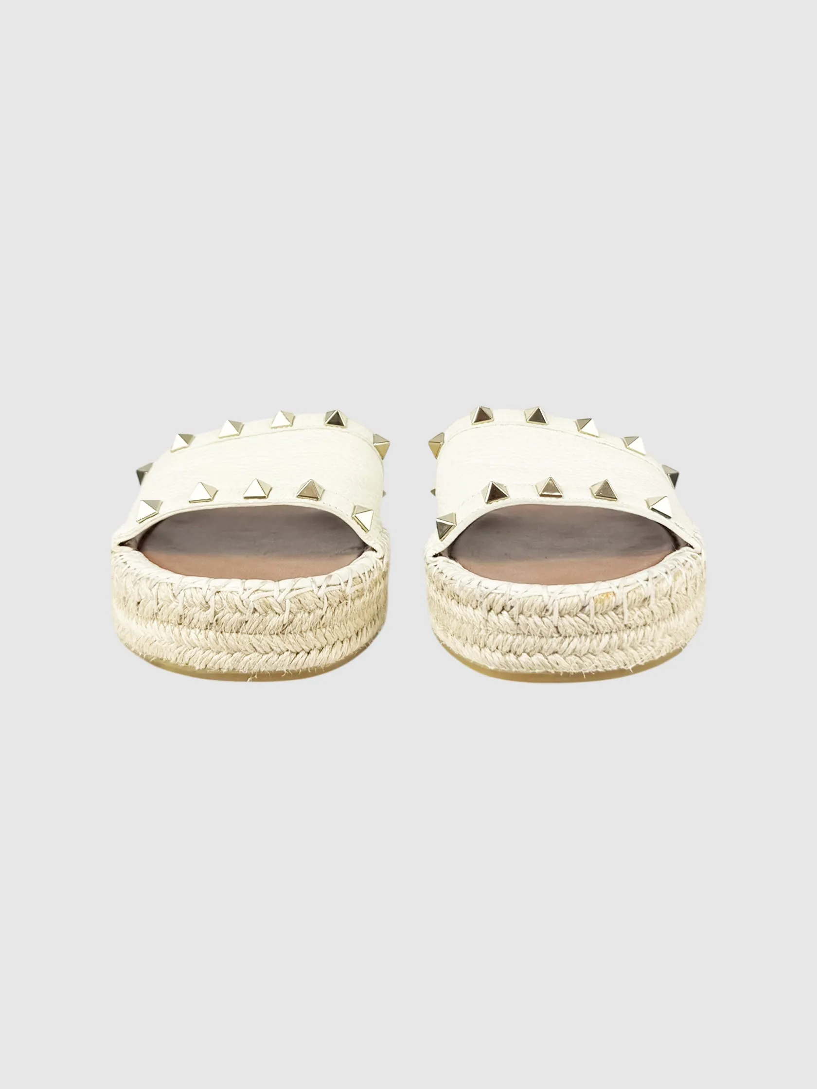 Rockstud Flatform Espadrilles