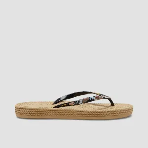 Roxy South Beach III Sandals Black Smashup - Womens