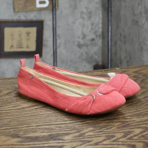Roxy Womens Vintage Lizzie Textile Flats 167416e3f24168 Coral Pink 6M