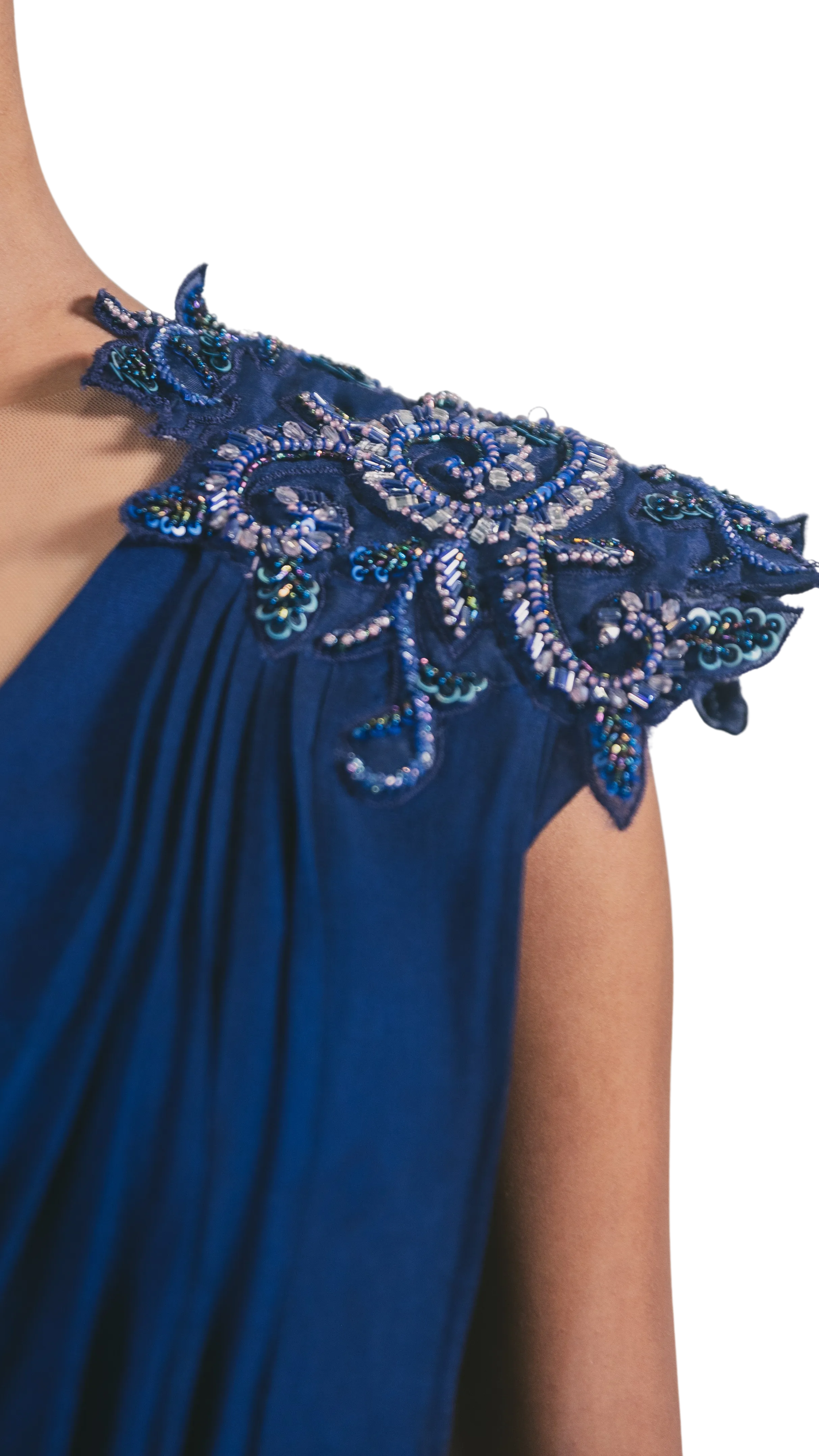 Royal Blue Reception Sari