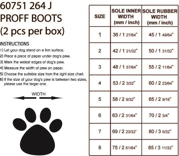 Rukka Pets Proff Outdoor Waterproof Adventure Protective Dog Boots Black