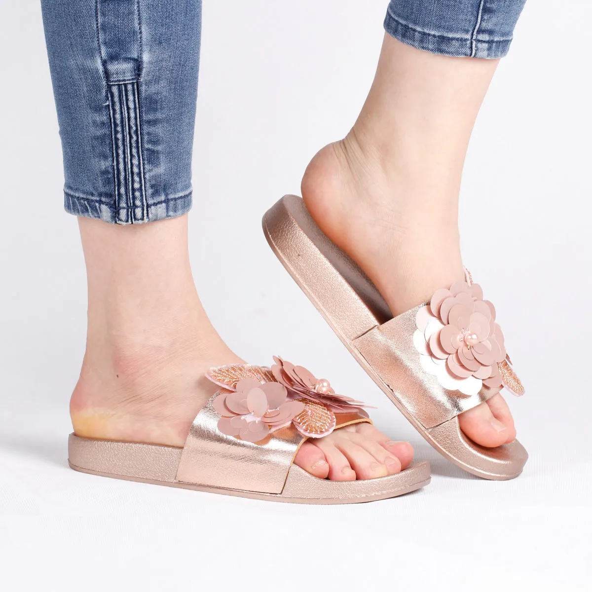 RXFSP Fashion Big Flower Slippers