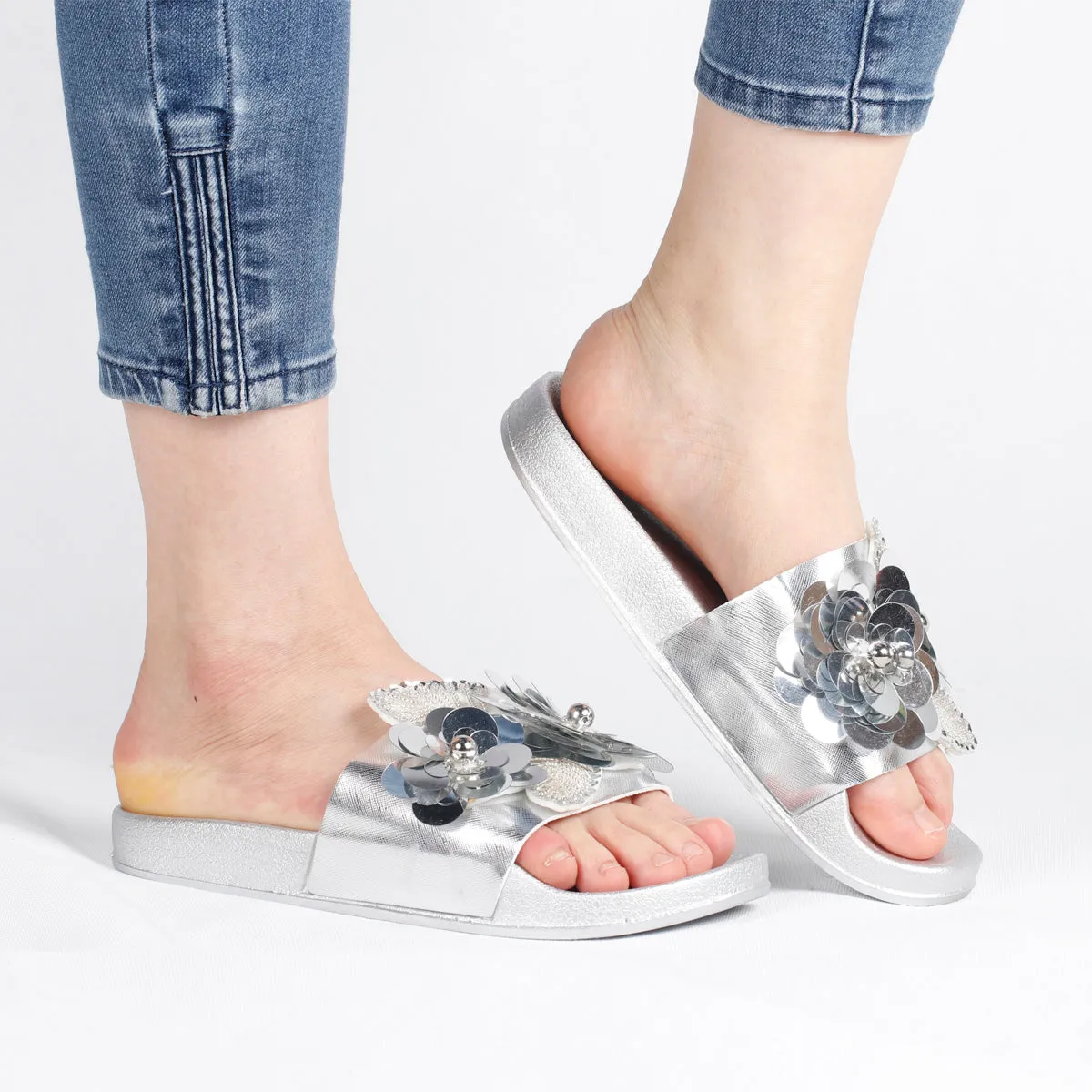 RXFSP Fashion Big Flower Slippers