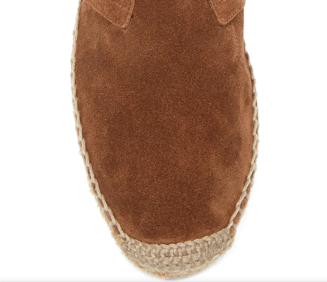 Saint Laurent Fringe Suede Lace-Up Espadrilles in Brown