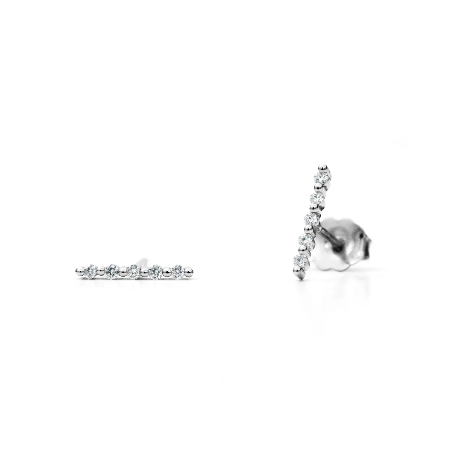 Scalloped Diamond Earrings
