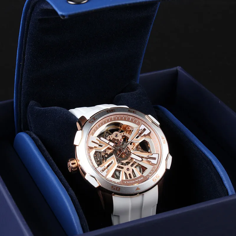 Seagull X King of Glorys (Arena Of Valor) White Unisex Double Skeleton Automatic Watch 515.97.1125KL