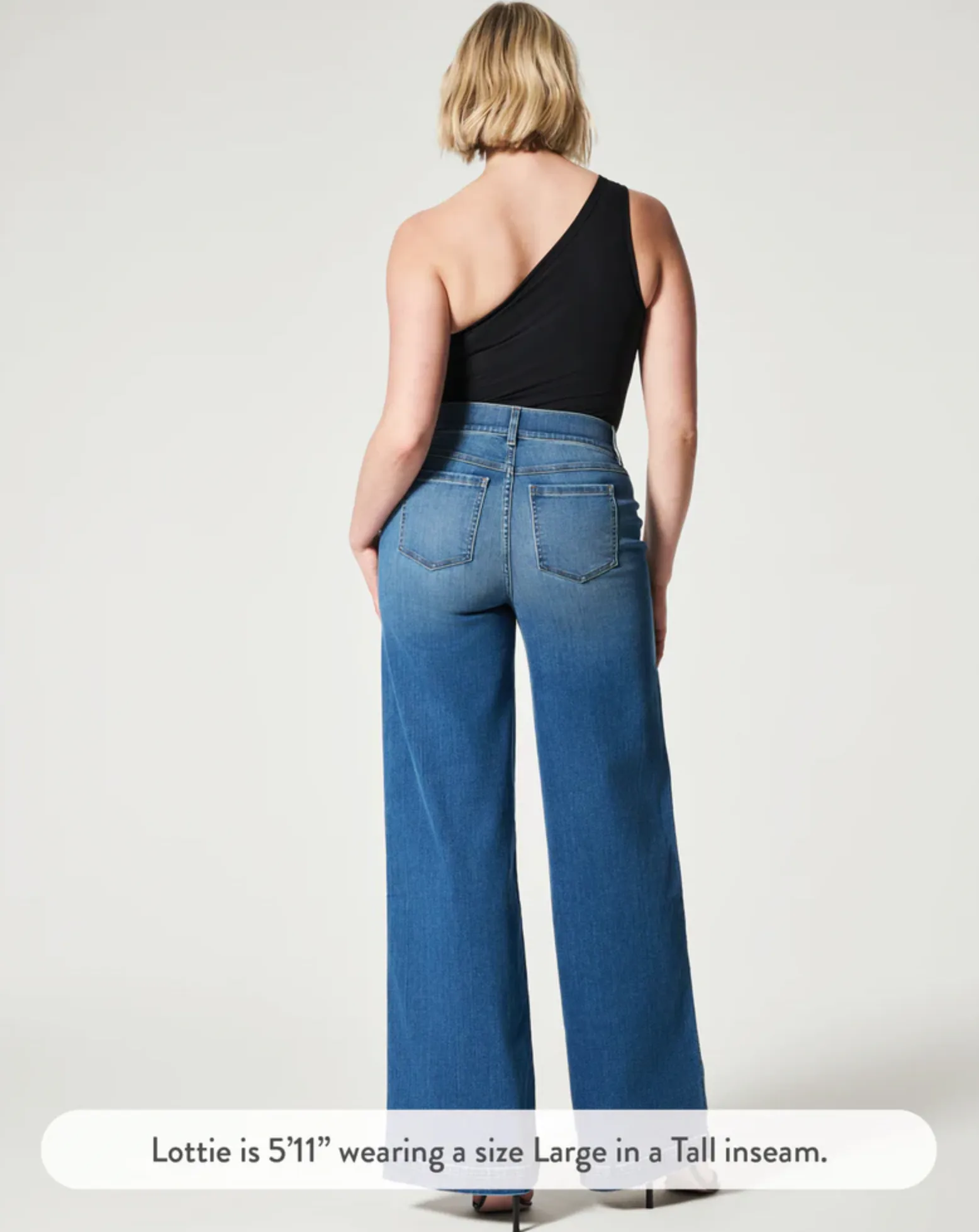 Seamed Front Wide Leg Jeans | Vintage Indigo