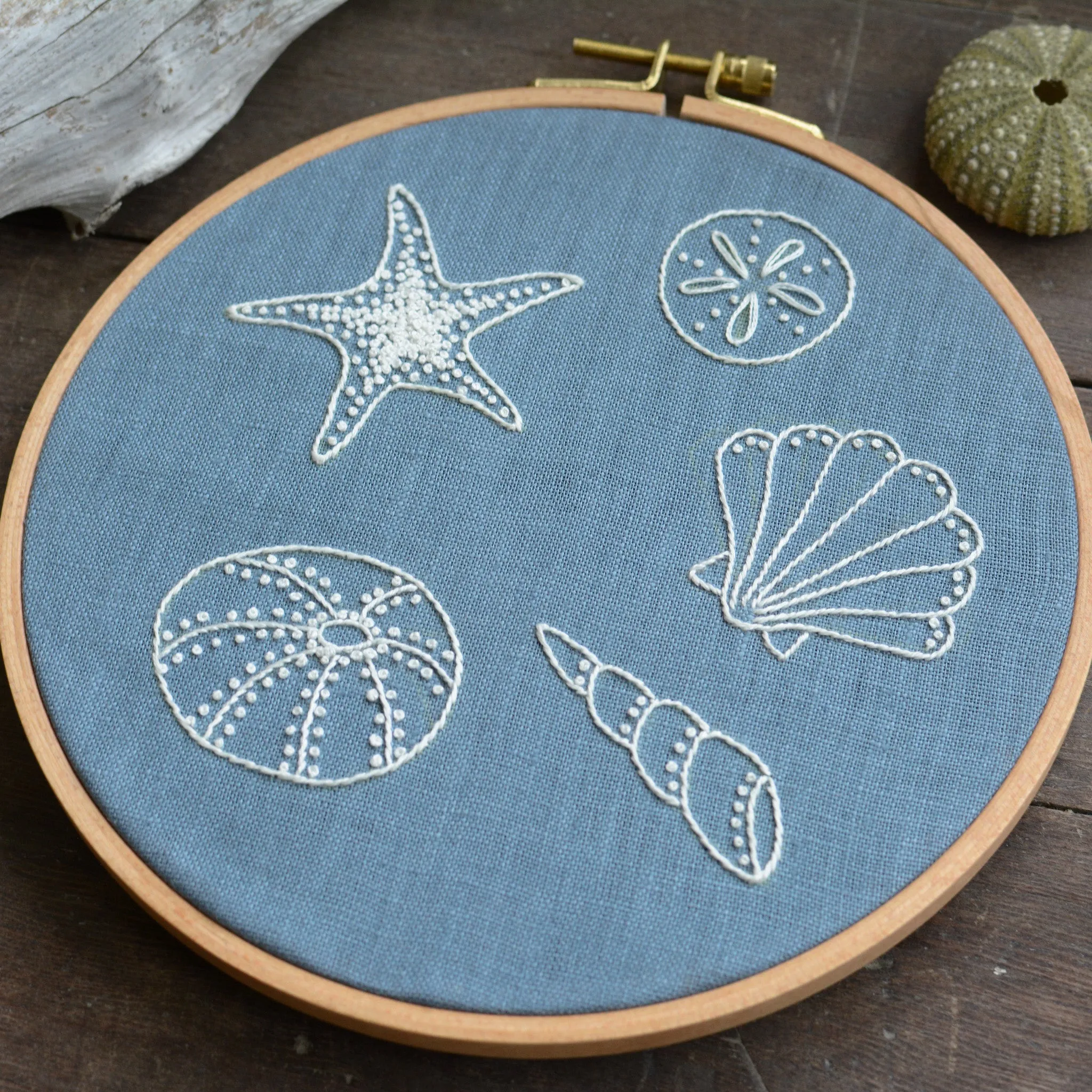 Seashells Embroidery Pattern
