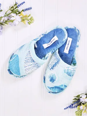 Shell Print Slippers
