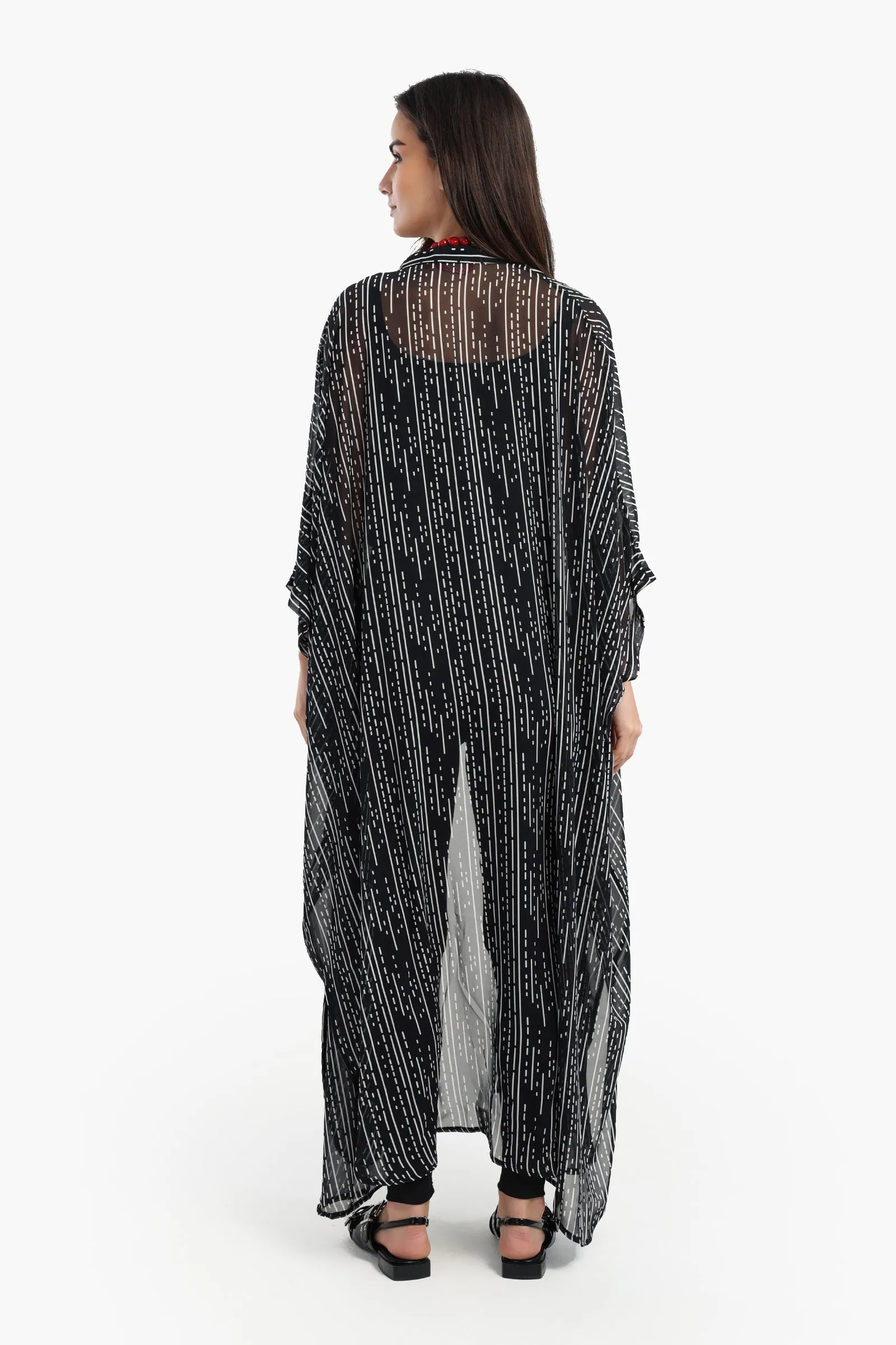 Shirt Dress with Wide Sleeves