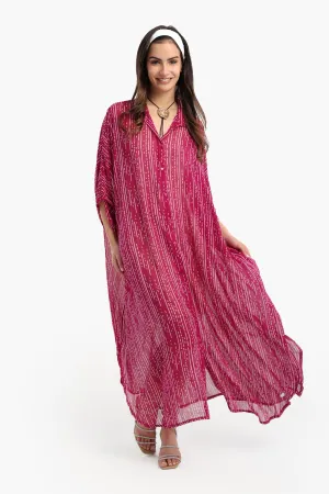 Shirt Dress with Wide Sleeves