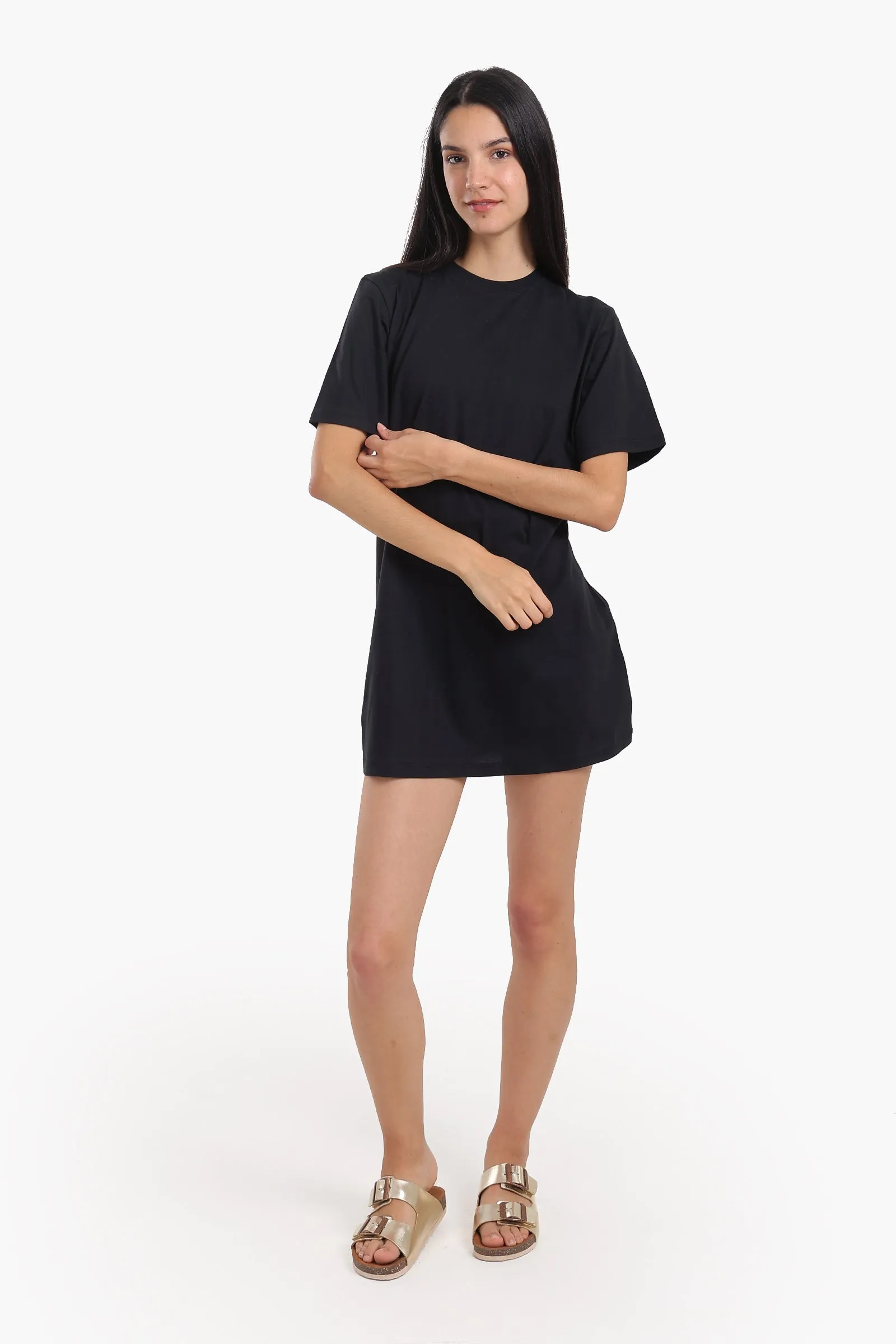 Short Sleeves Cotton Dress