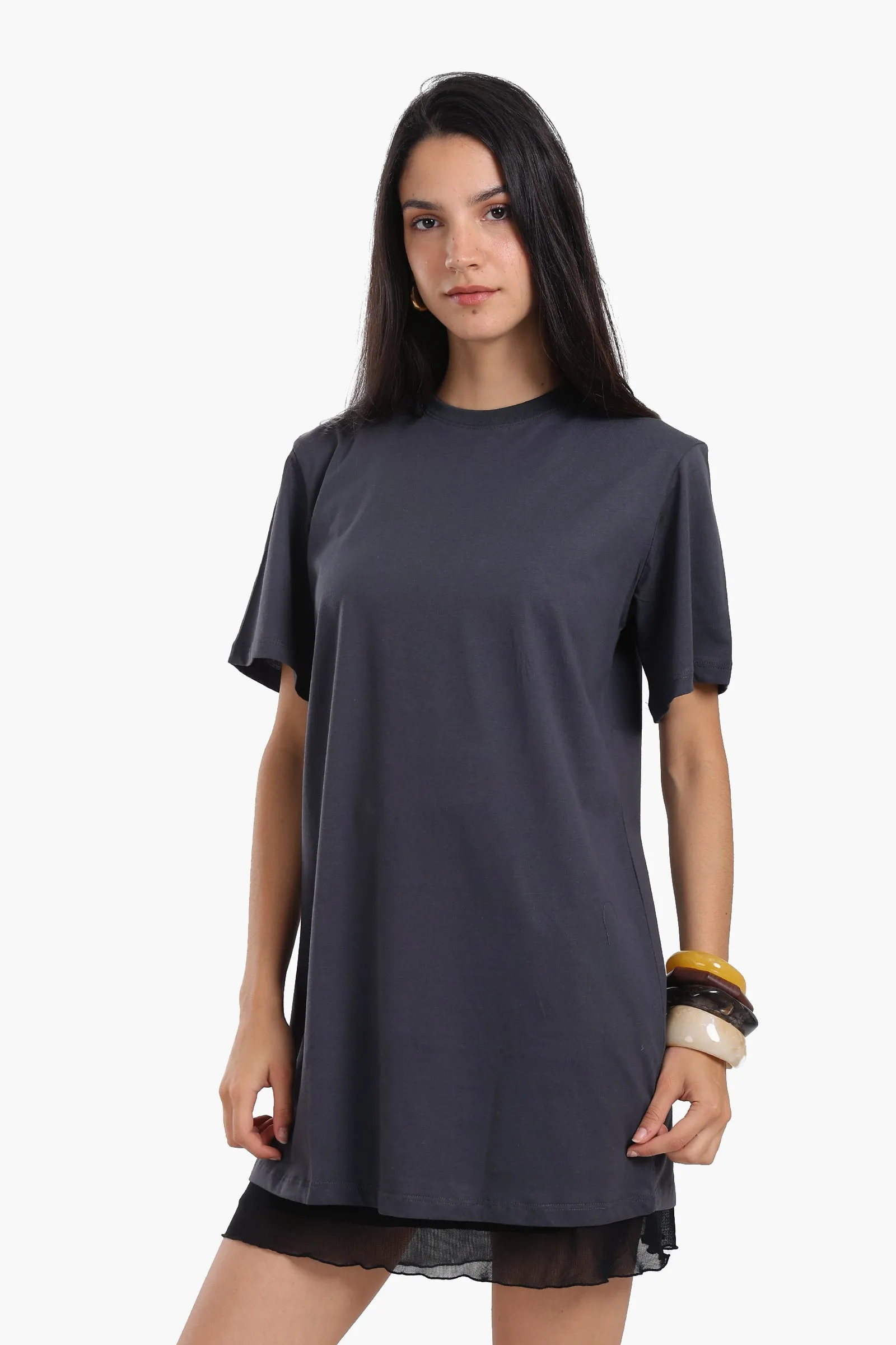 Short Sleeves Cotton Dress