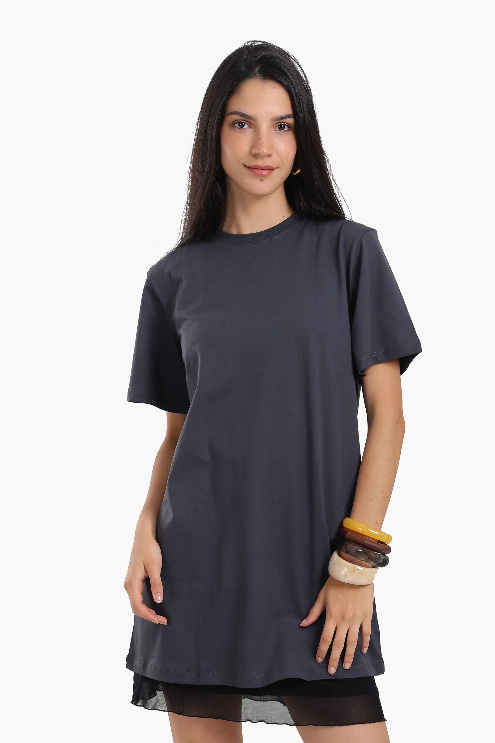 Short Sleeves Cotton Dress