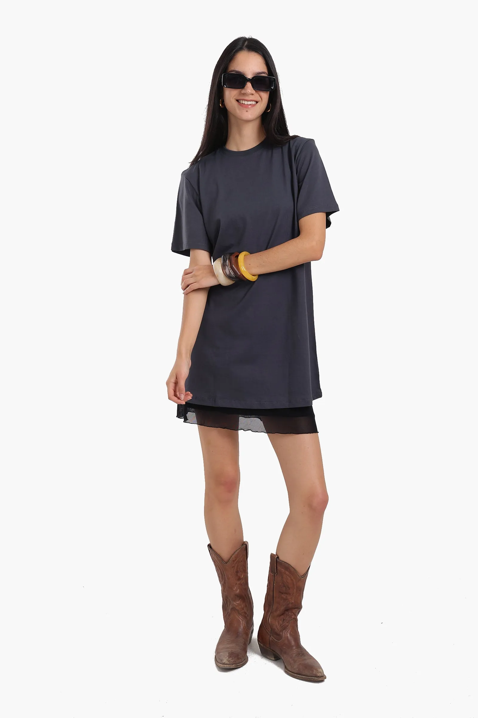 Short Sleeves Cotton Dress