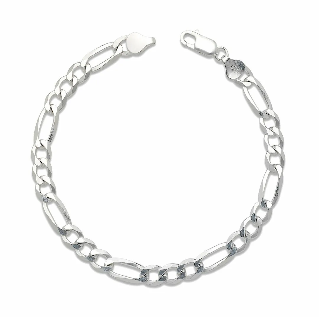 Silver Men's Figaro Bracelet
