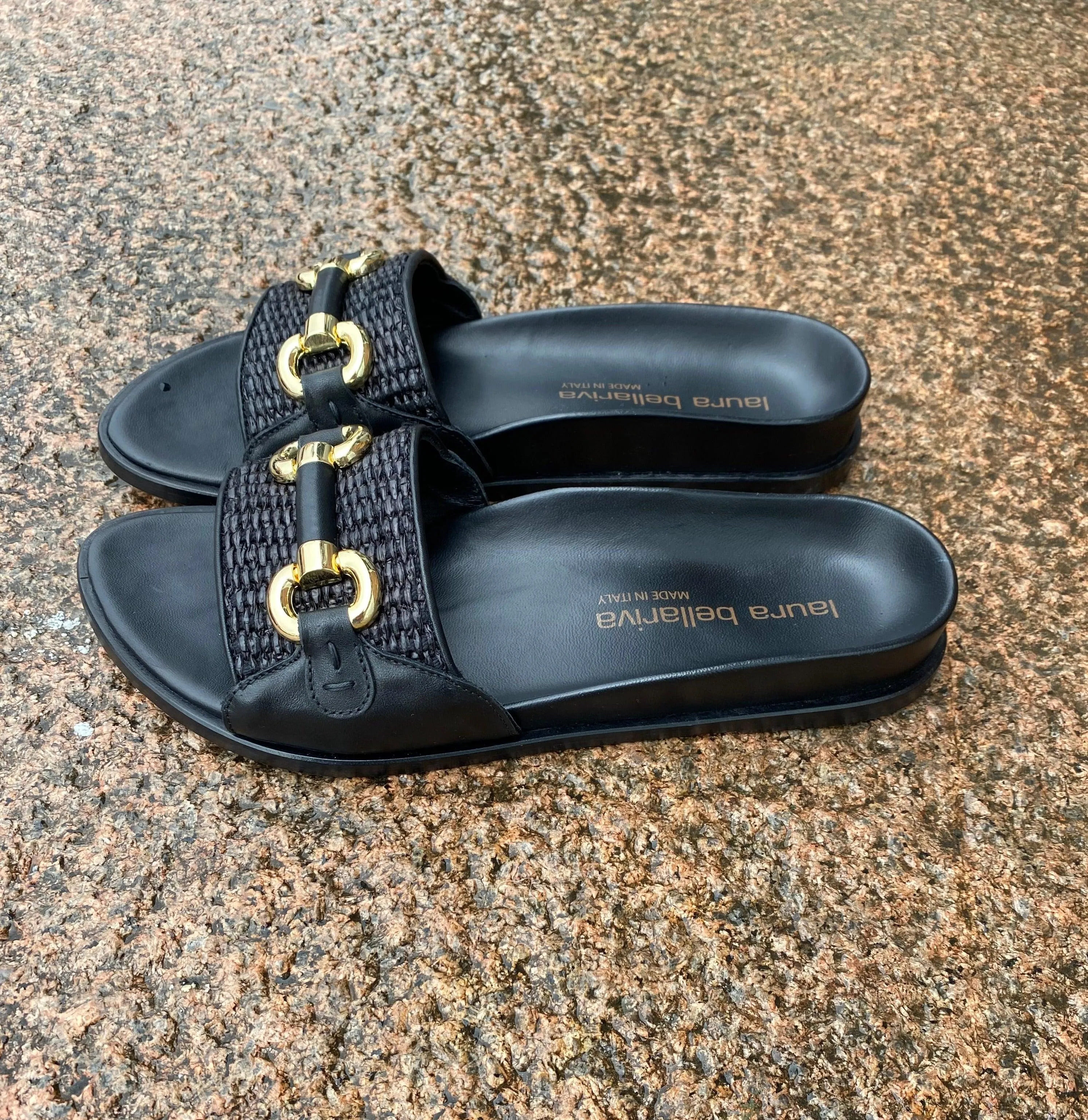 Slippers Vitello Nero Black