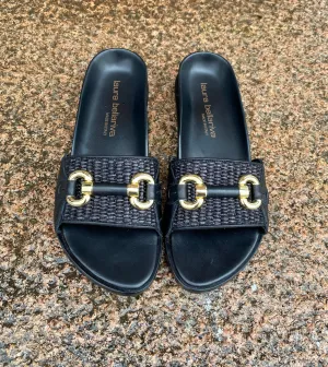 Slippers Vitello Nero Black