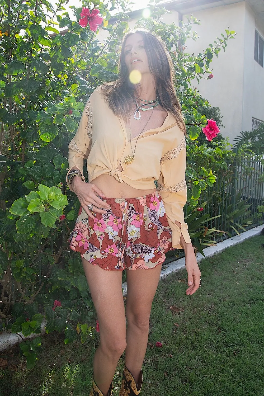 Songbird Cotton Shorts