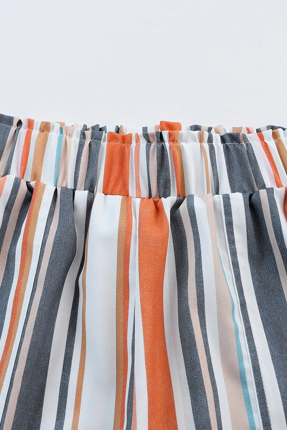Stripe Vintage Washed Shorts