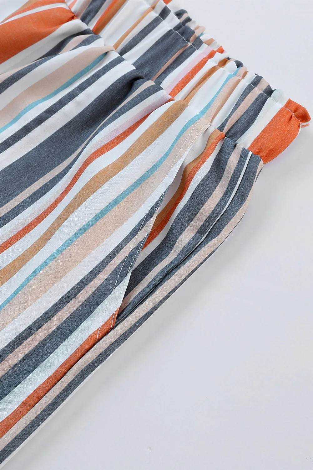 Stripe Vintage Washed Shorts