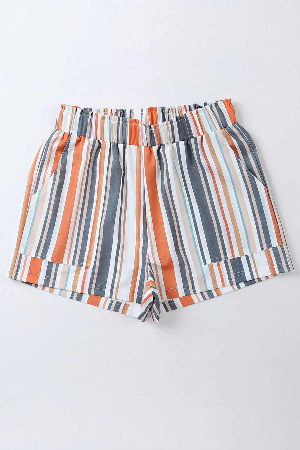 Stripe Vintage Washed Shorts