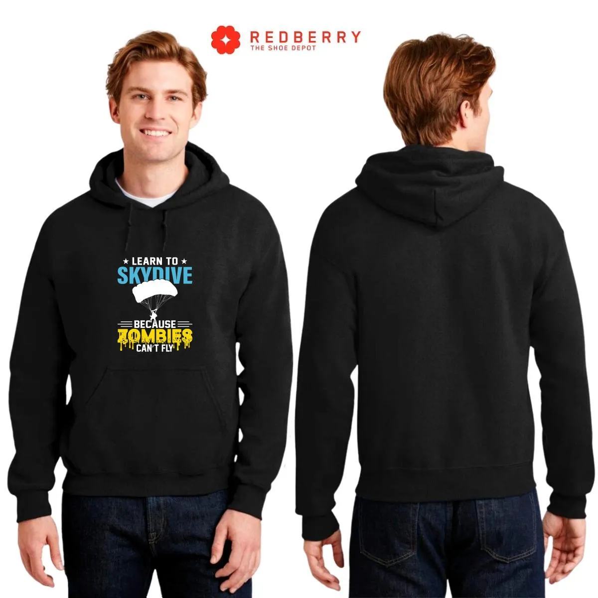 Sudadera Hombre  Hoodie Paracaidismo Deporte Vintage 023
