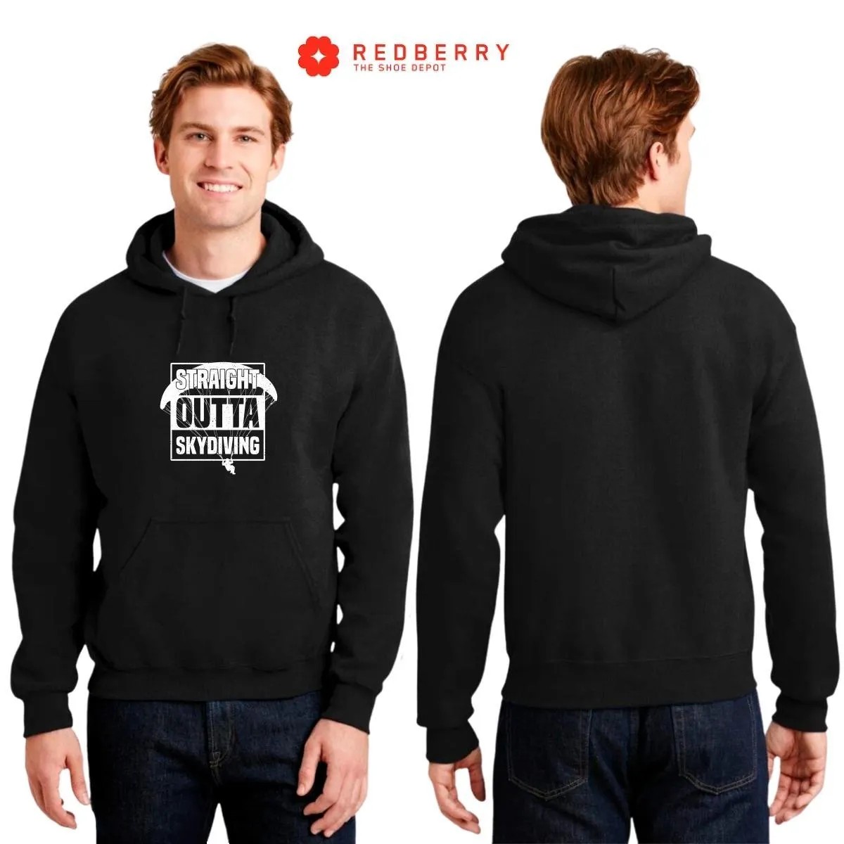 Sudadera Hombre  Hoodie Paracaidismo Deporte Vintage 039