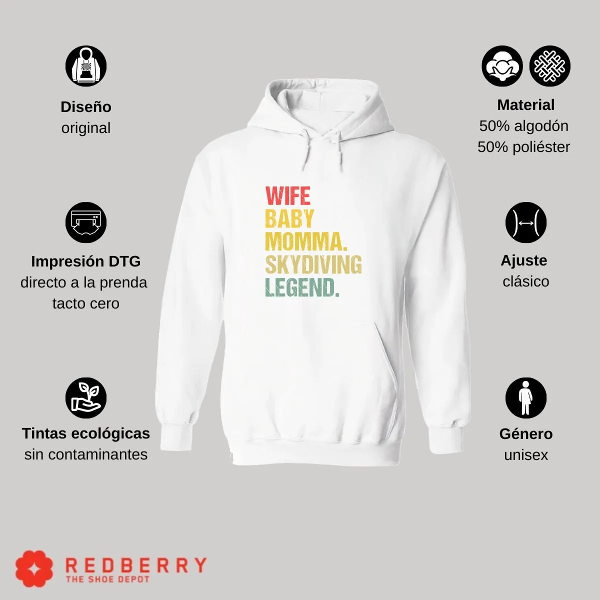 Sudadera Hombre  Hoodie Paracaidismo Deporte Vintage 045