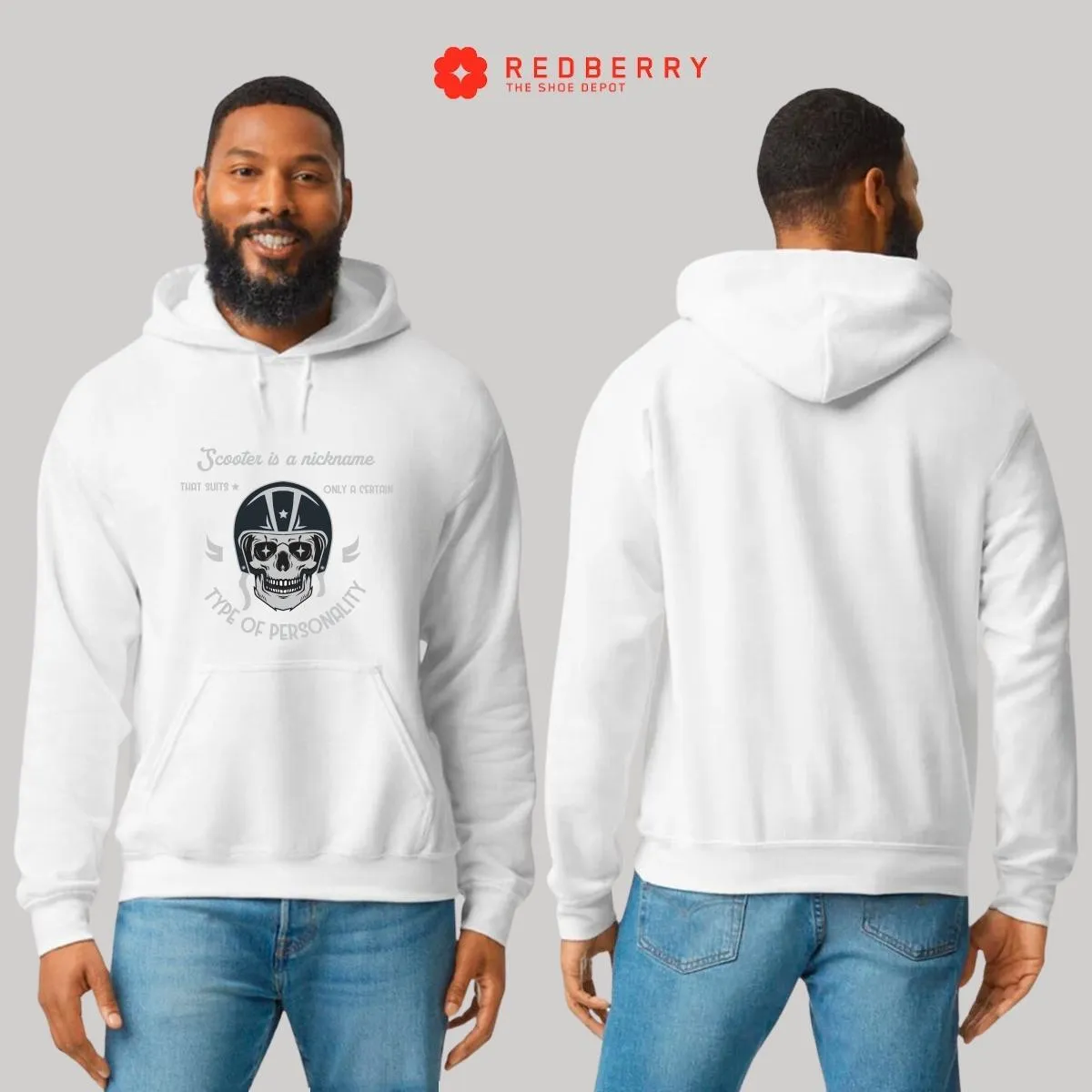 Sudadera Hombre  Hoodie Scooter Moto Biker Vintage 039
