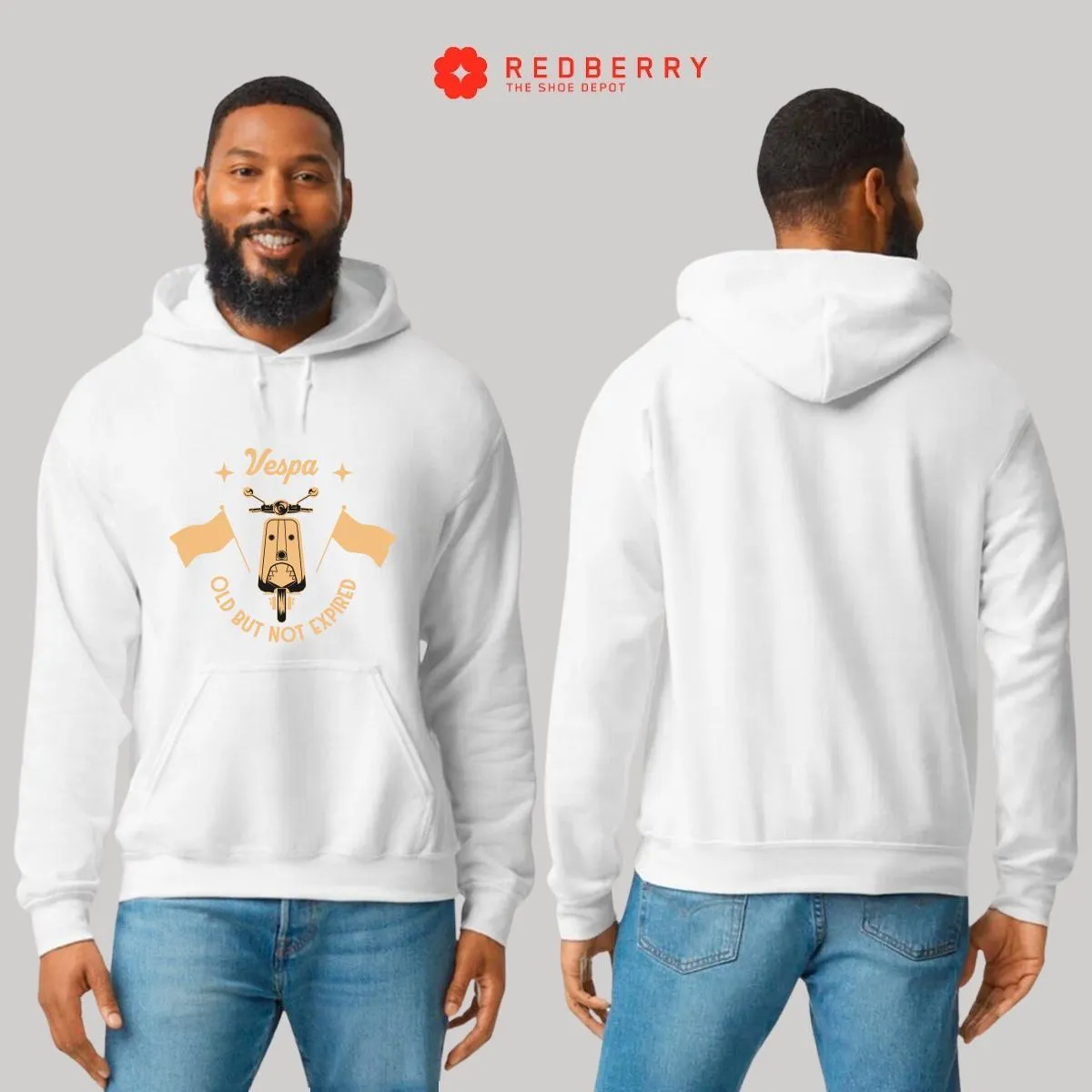 Sudadera Hombre  Hoodie Scooter Moto Biker Vintage 047