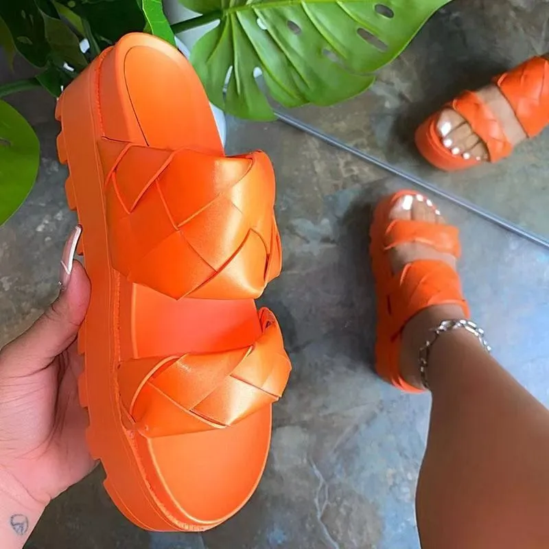 Summer women light high heel slippers