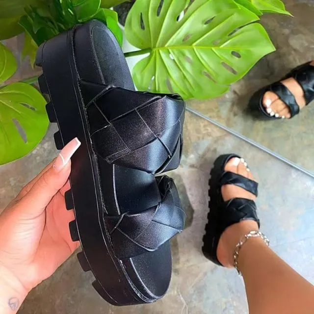 Summer women light high heel slippers