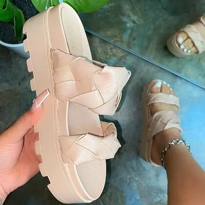 Summer women light high heel slippers