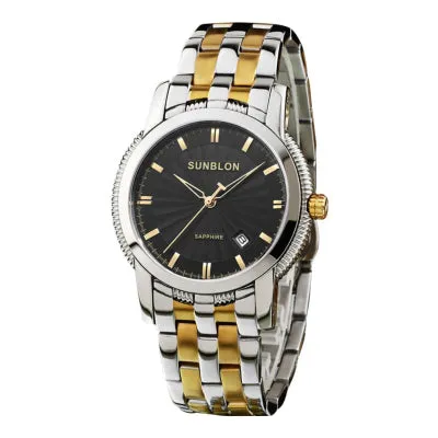 SUNBLON Water Resistant Stainless Steel Men's Quartz Watch