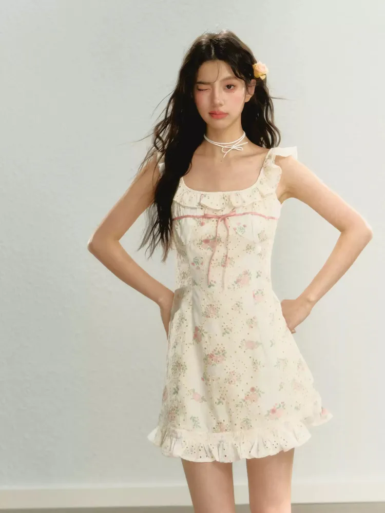 Sweet Blossom Ruffle Dress