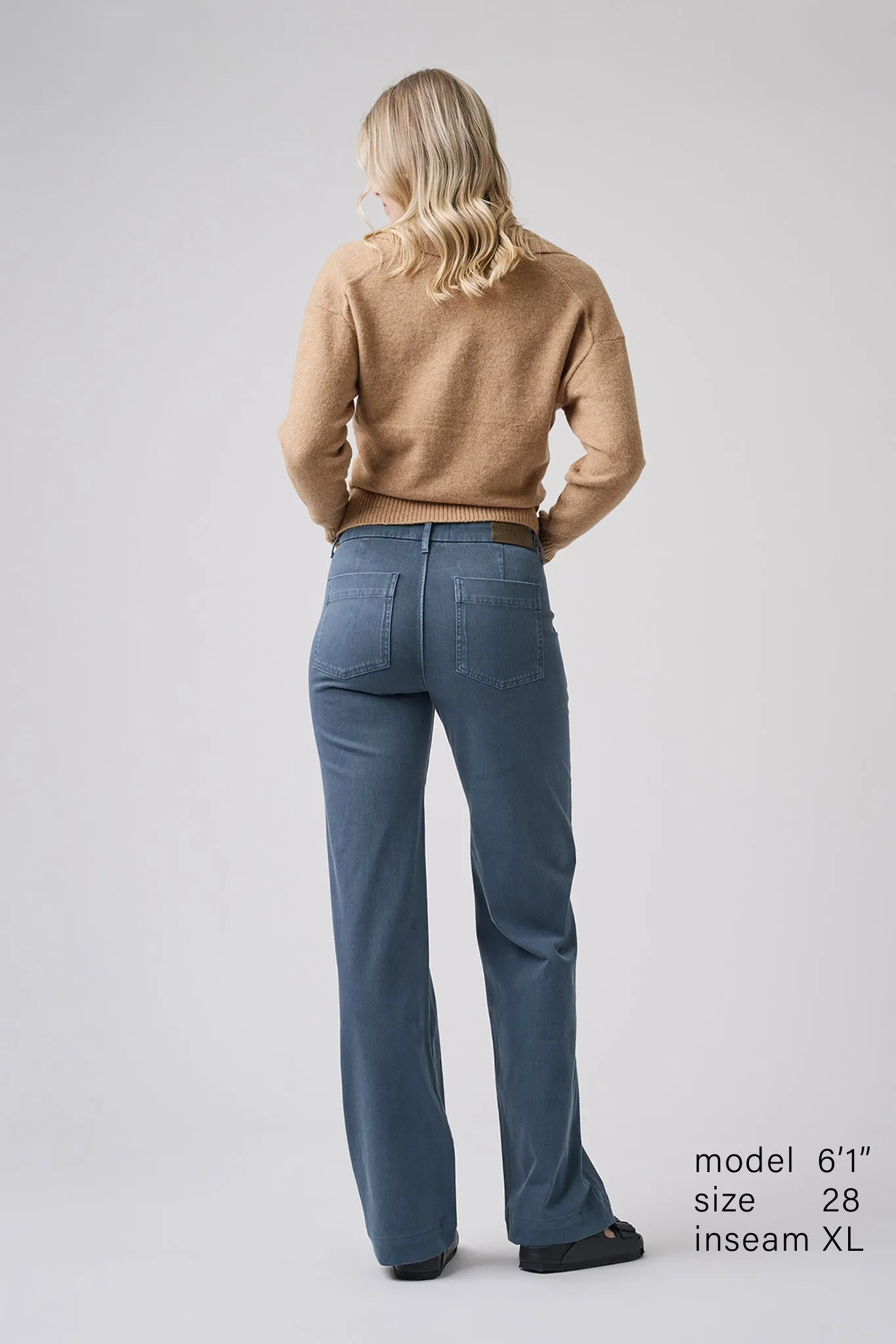 The Malibu Wide Baker  |  Dusty Blue