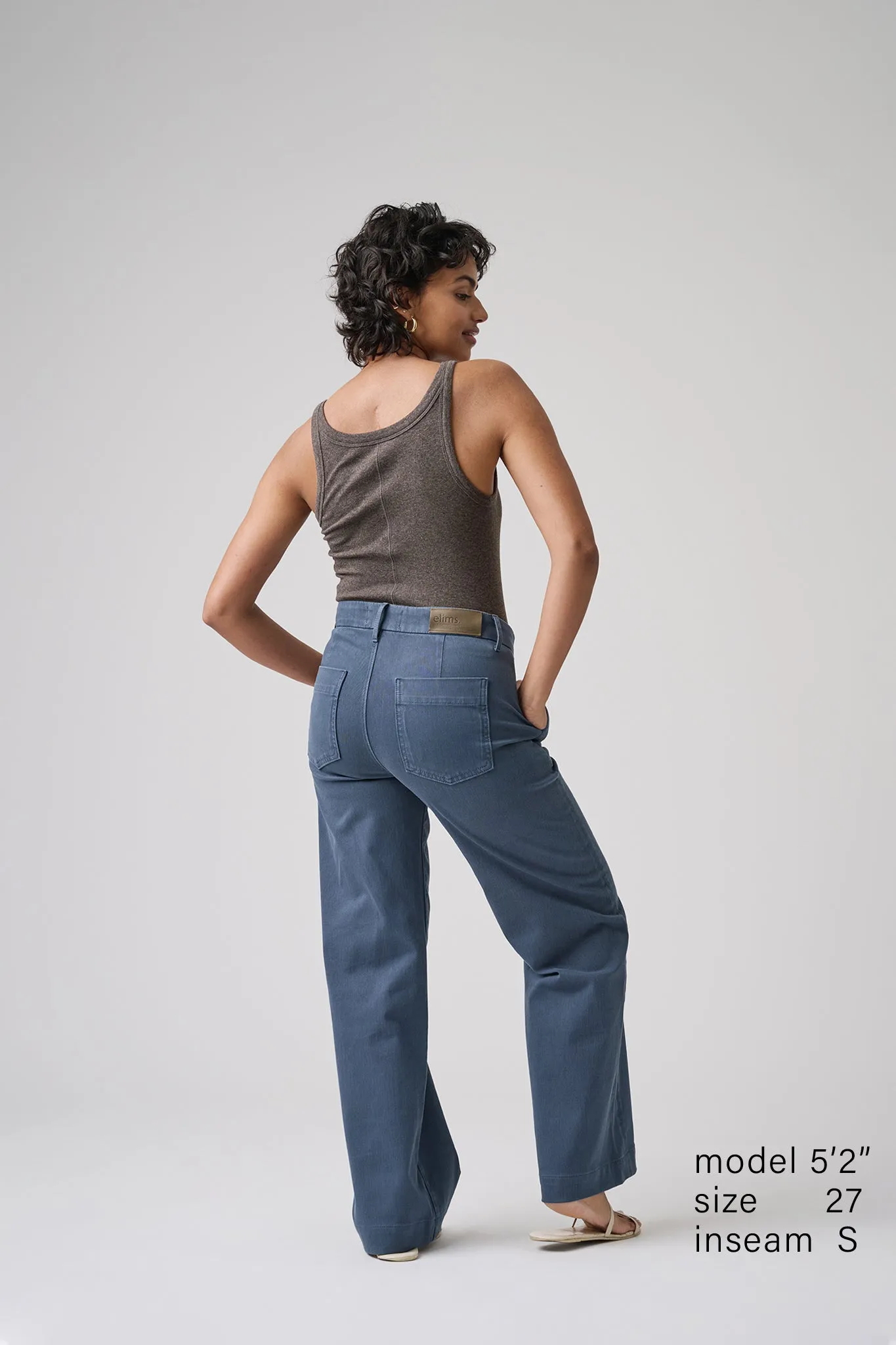 The Malibu Wide Baker  |  Dusty Blue