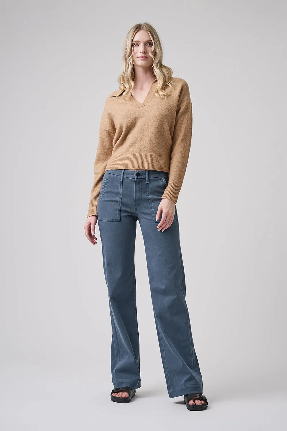 The Malibu Wide Baker  |  Dusty Blue