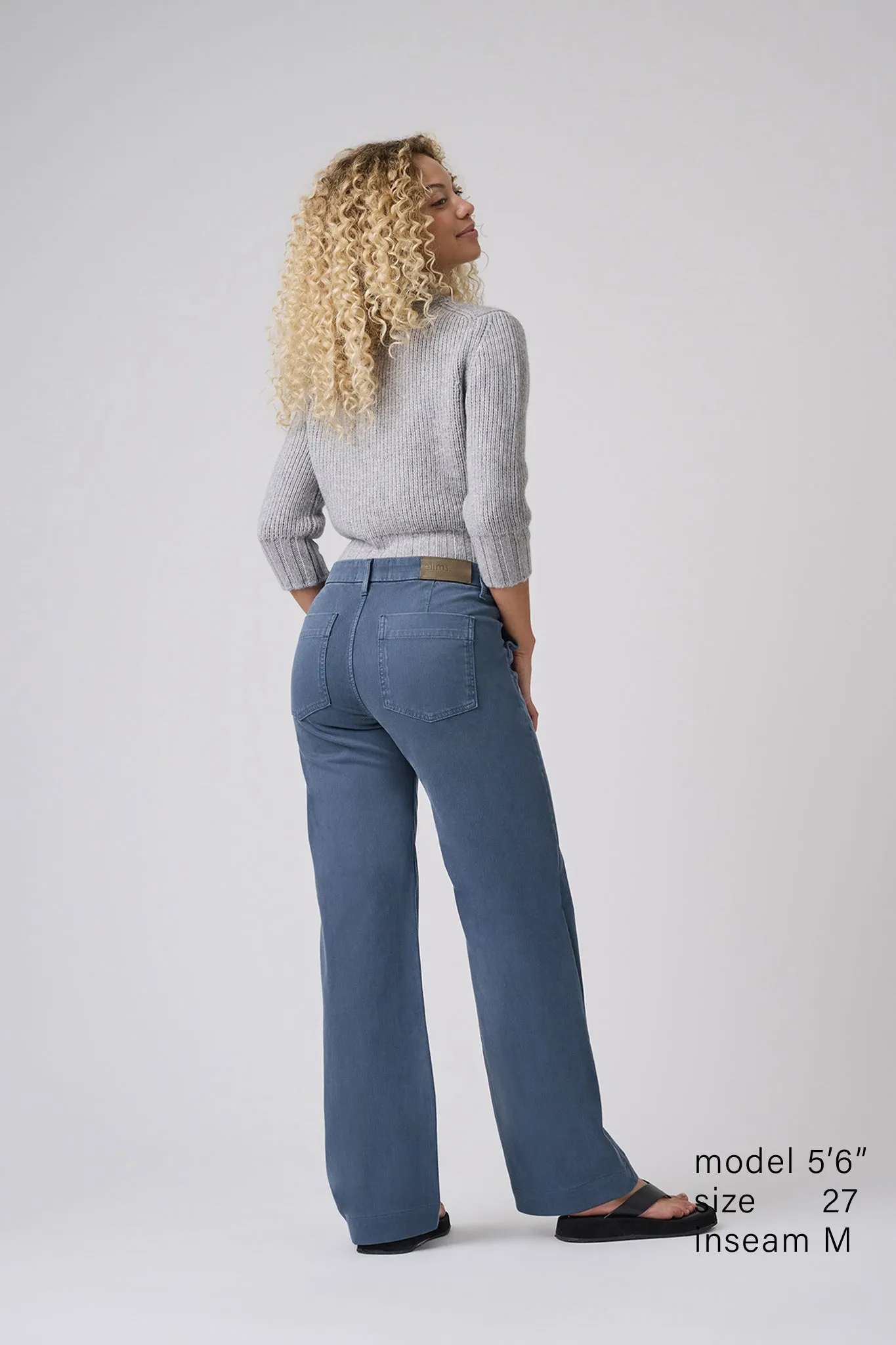 The Malibu Wide Baker  |  Dusty Blue