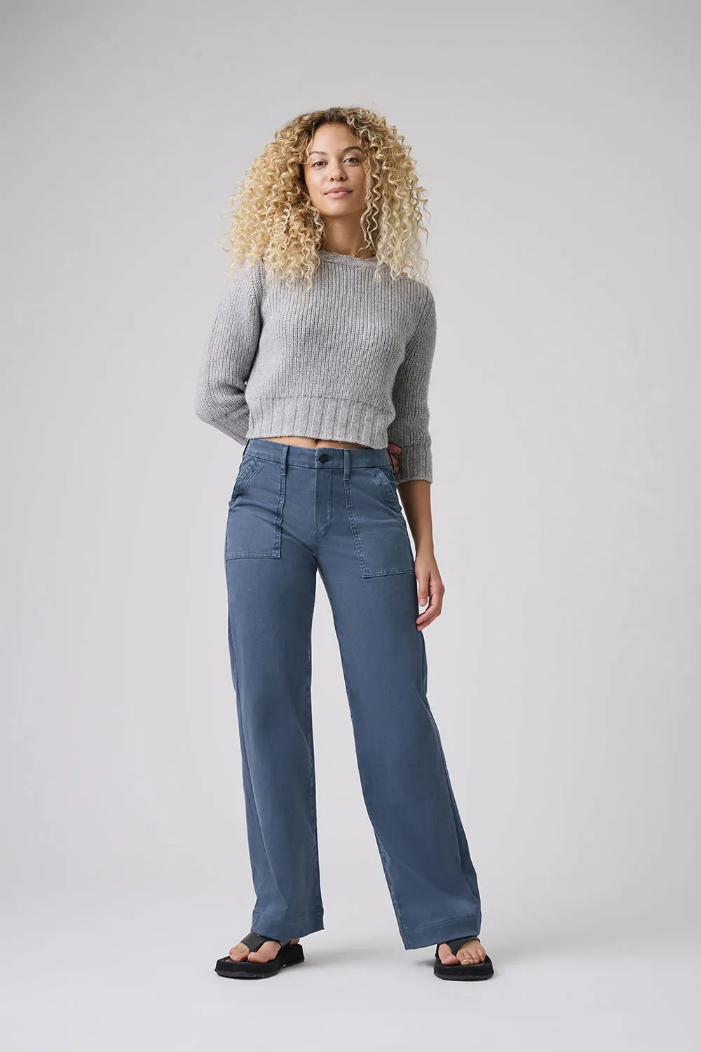 The Malibu Wide Baker  |  Dusty Blue