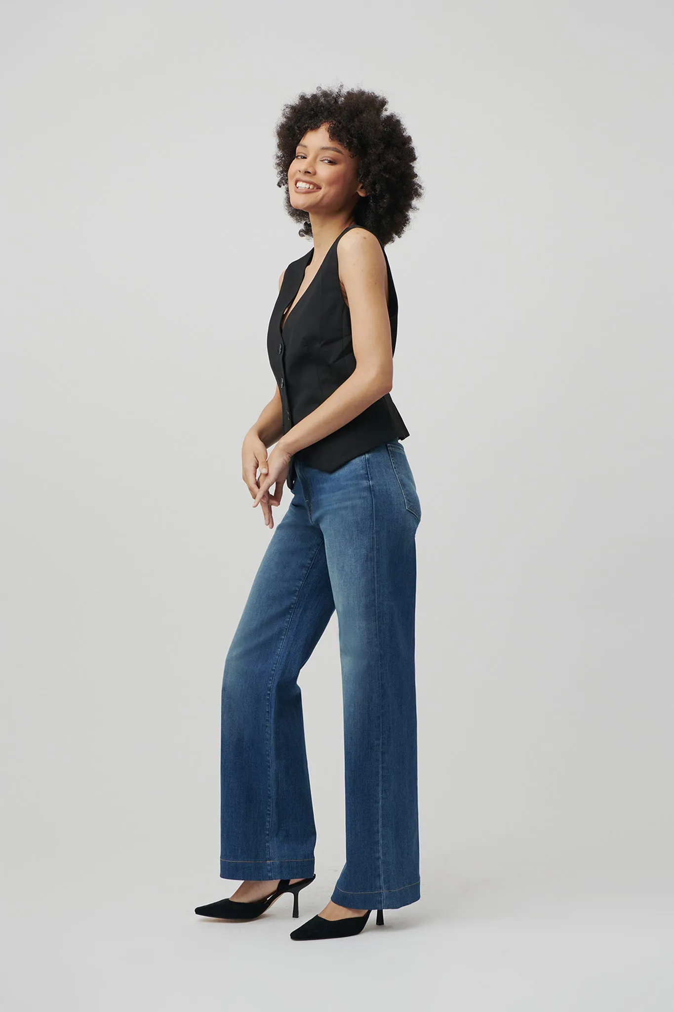 The Malibu Wide Denim  |  Moonlit Ocean