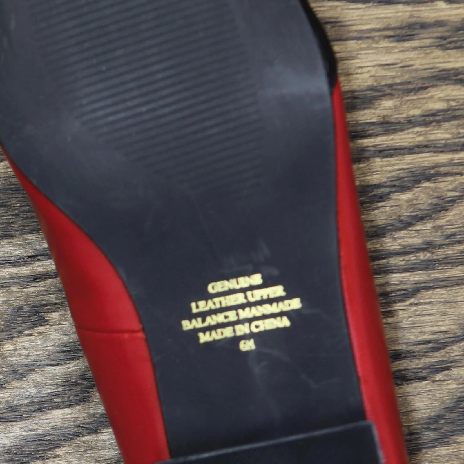 The Tog Shop Womens Vintage Pointed Toe Flats 1673d90b47a035 Red / Black 6M